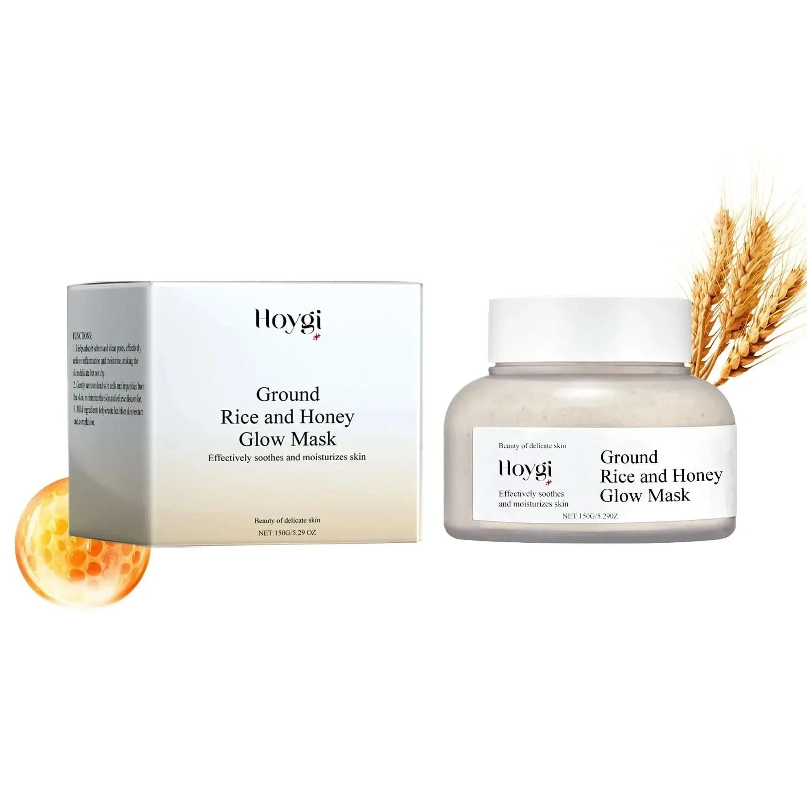 Glow & Heal: Rice & Honey Mask – Targets acne, fades scars, hydrates deeply, and reveals radiant skin. - MyHydroSkin